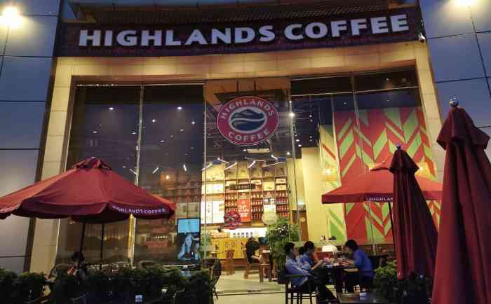 highlands coffee-"越南连锁咖啡highland coffe."