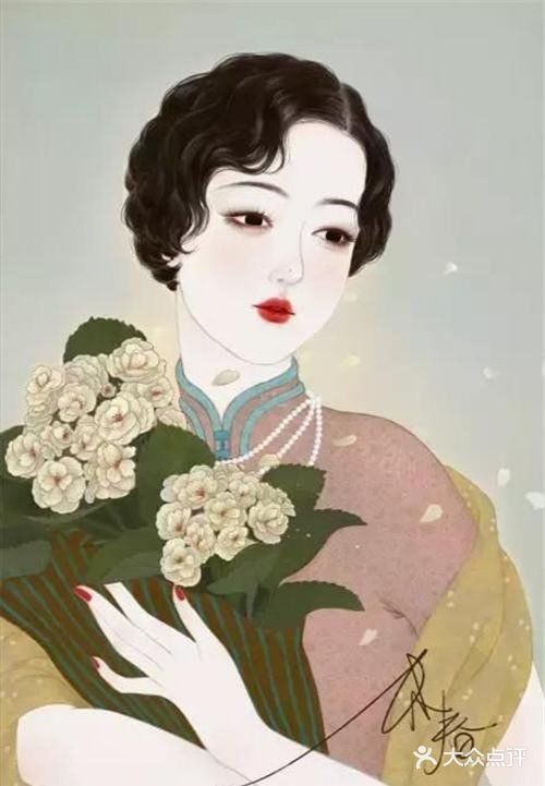 插画欣赏 :那些惊艳了岁月的旗袍美人图