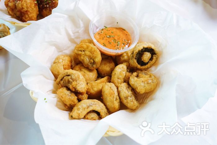 fried mushrooms,garlic bread fried mushrooms