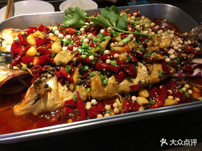 花千代秘制烤鱼(普罗旺世店)怪味清江鱼图片 - 第3张