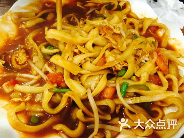 番茄鸡蛋炒刀削面