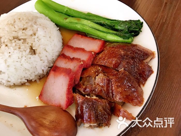 叉烧双拼饭