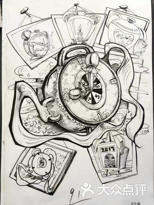 梳子创意联想设计画