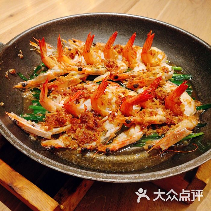 厨房乐章(百联西郊店)-韭香蒜蓉开边虾图片-上海美食-大众点评网