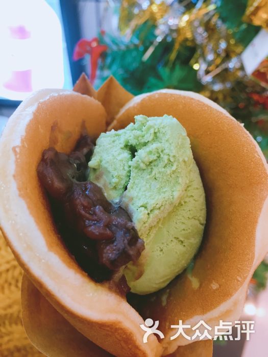 红豆抹茶冰淇淋铜锣烧