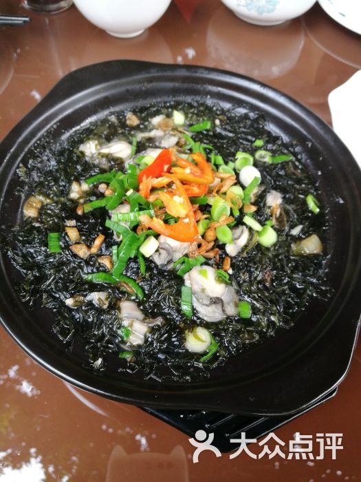 小乔海鲜私厨丨花园餐厅紫菜海蛎煲图片 - 第4张