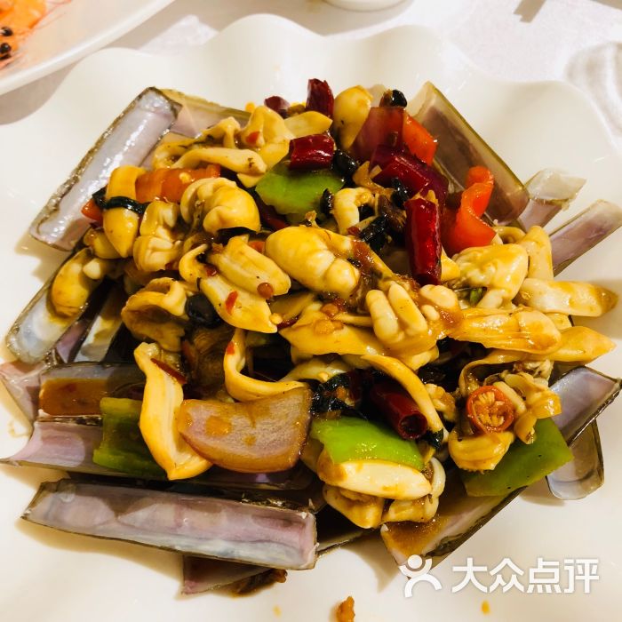 强记海鲜菜馆(枫叶店)鼓椒炒圣子王图片 第1张