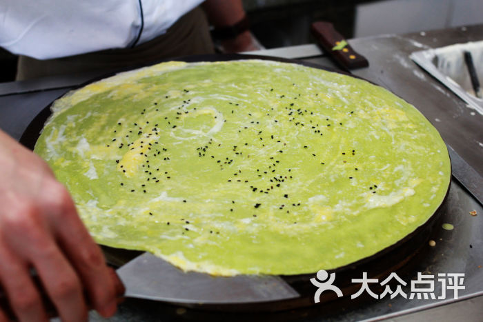 西式煎饼-菠菜杂粮