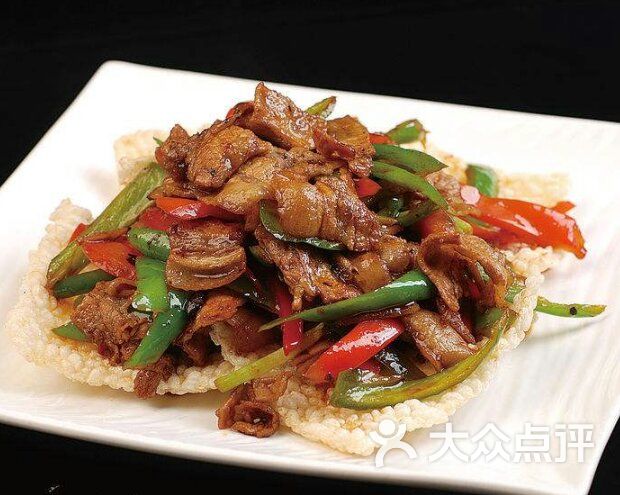清风寨湘菜馆锅巴小炒肉图片 第1张