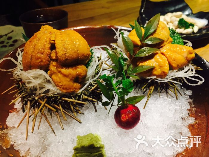 渡边-活海胆刺身图片-上海美食-大众点评网