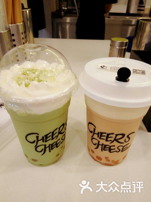 cheerscheese干杯起司(东晓南店)鲜奶抹茶 蔬菜珍珠,芝士奶茶 蔬菜