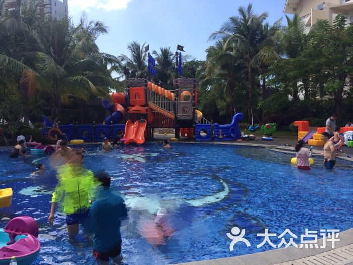 三亚丽禾温德姆酒店-儿童泳池,有好多儿童游乐