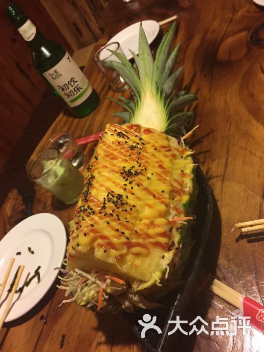 小木屋米酒店-菠萝沙拉图片-大连美食