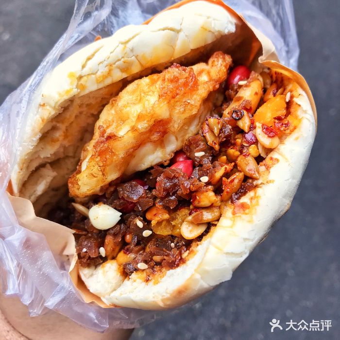 老马家马蓉蛋菜夹馍·腊牛肉夹馍蛋菜夹馍图片