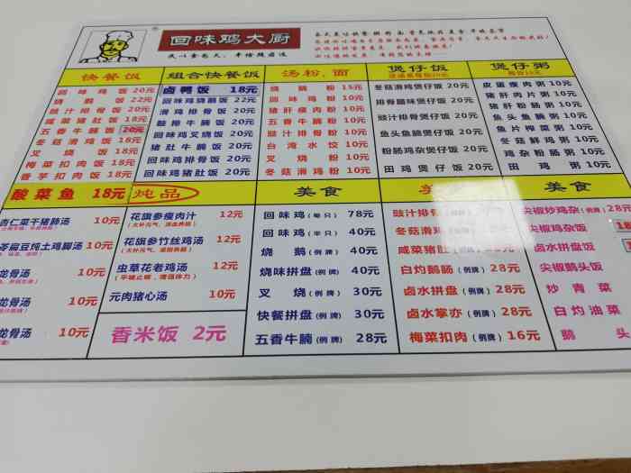 回味鸡大厨快餐厅(人和店)-