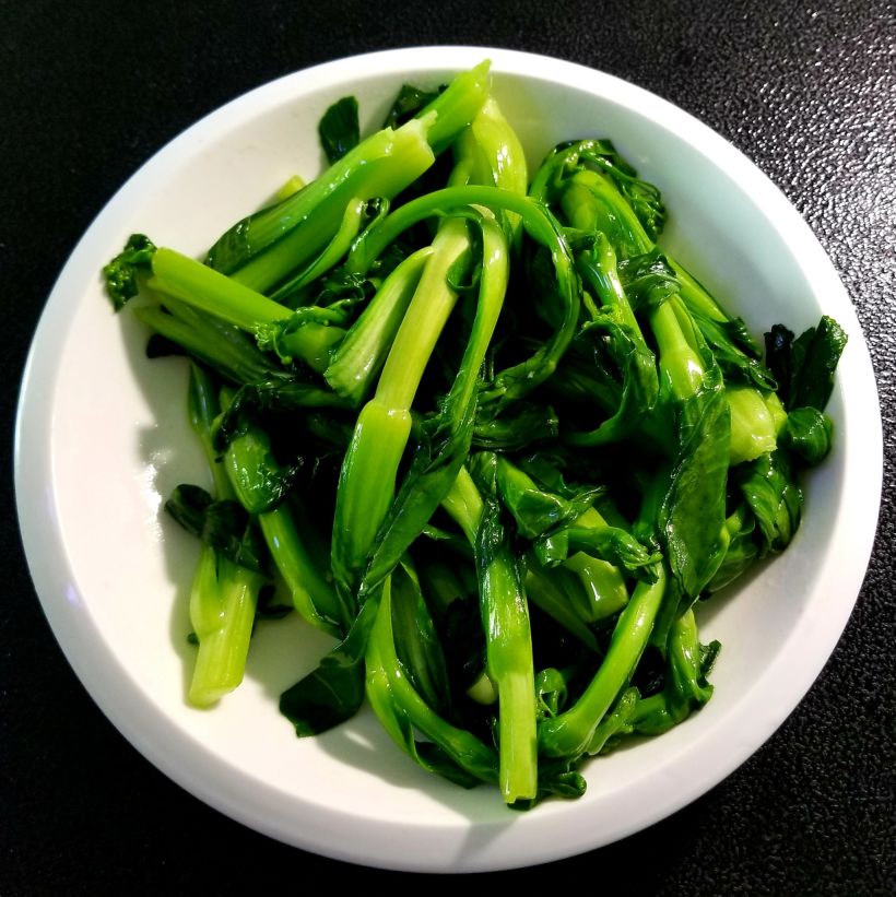 豆豉辣椒炒肉 蒸丝瓜 炒菜苔