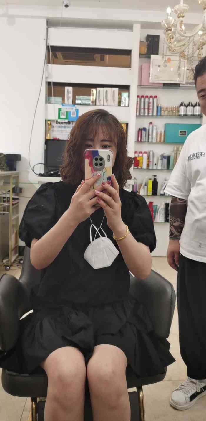 七加一造型(地直店)-"【项目】烫发小雨老师剪发很喜欢!结果是.