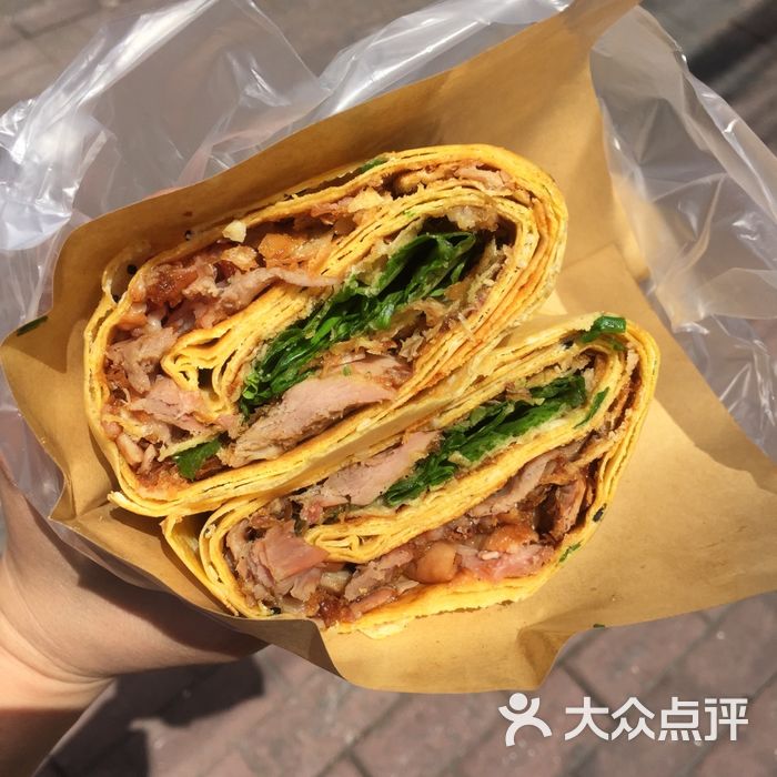 wod偶得沙拉煎饼北京烤鸭煎饼图片-北京小吃快餐-大众