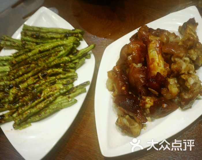 烧豆角烧猪手