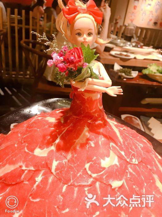炉得香北京烤鸭火锅(嘉定乐购店)芭比娃娃牛肉图片 - 第1张