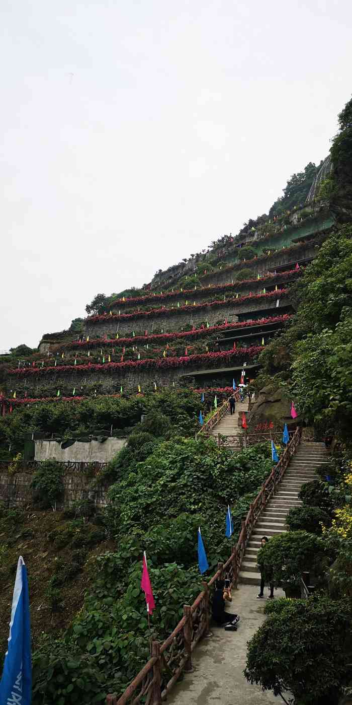 铜锣花谷生态园-"铜锣花谷生态园,南岸弹广路边缘山崖