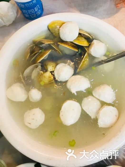 天杰福海鲜排档-文蛤鲨鱼丸汤图片-厦门美食-大众点评网