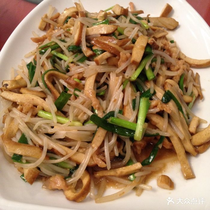 韭菜豆芽香干丝