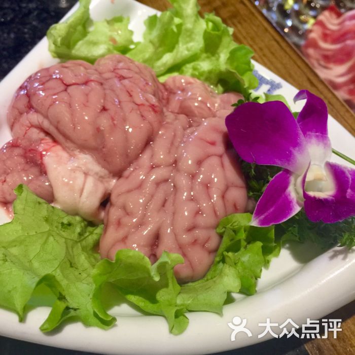 鲜猪脑花