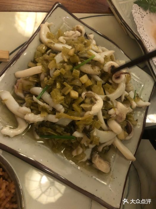 食八档·小网海鲜(香港广场店)墨鱼炒咸菜图片 第3460张