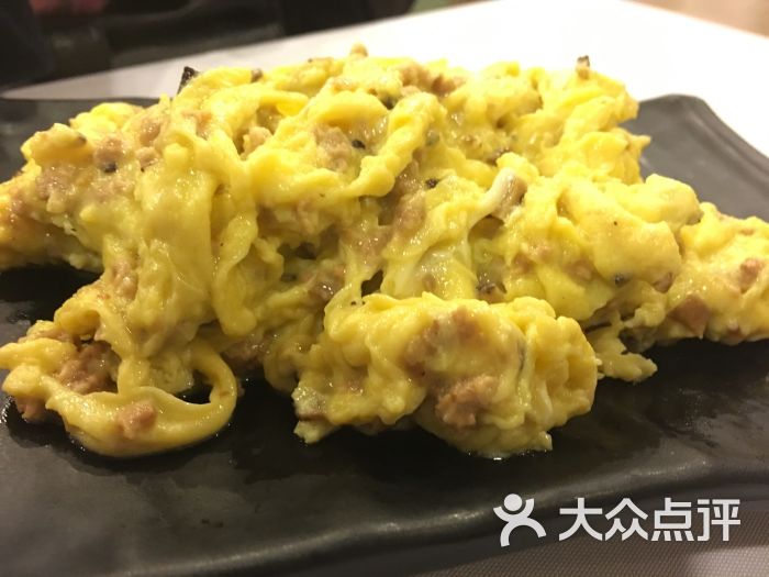 黑松露肉末炒滑蛋