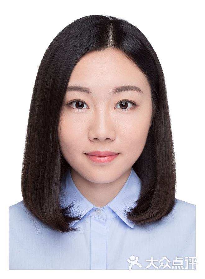 天真蓝证件照图片