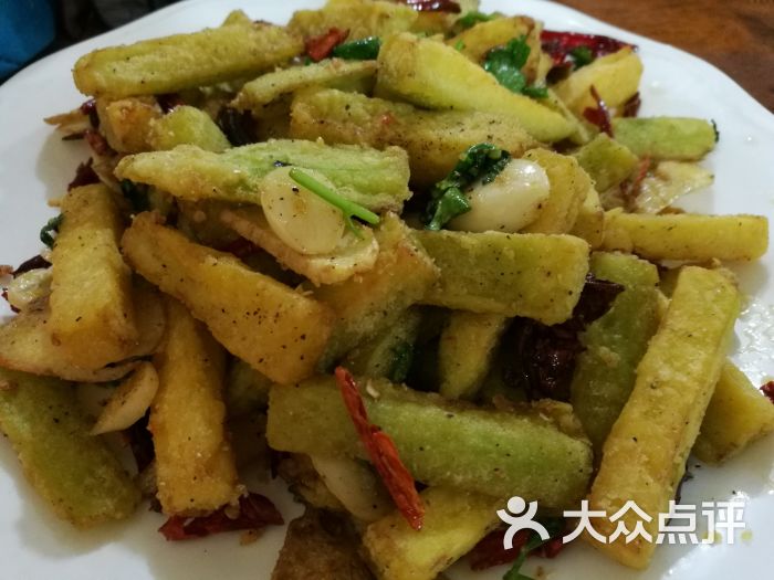 无名花坛饭店干煸茄条图片 第2张