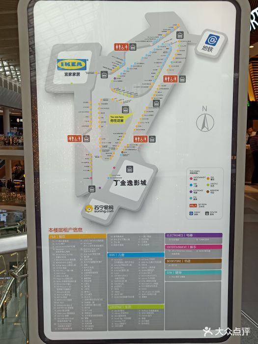 荟聚中心(西红门店)--楼层分布图图片-北京购物-大众点评网