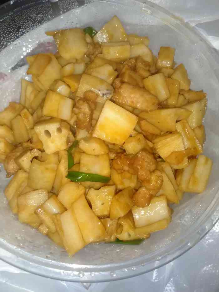 滑溜鸡片儿每次必点可以要点儿椒盐儿蘸着吃