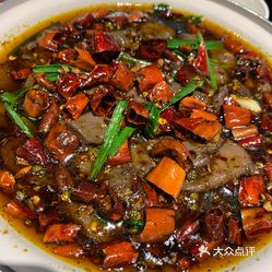 贵阳美食夜市炒鸡血实拍图片-大众点评