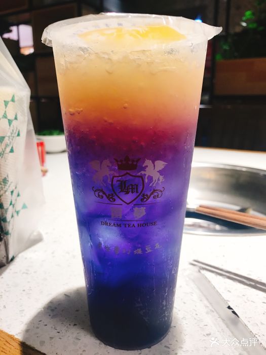 蝶豆花柠檬