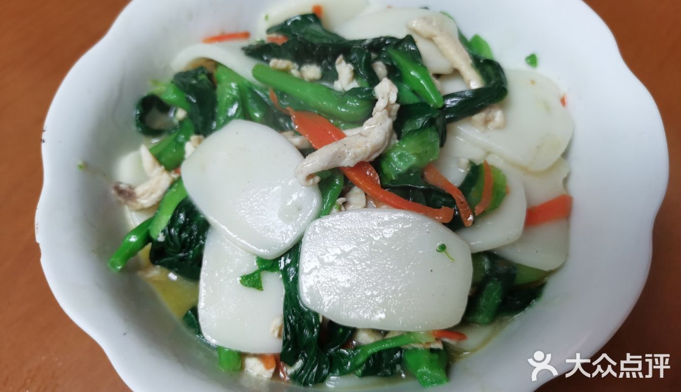 青菜肉丝炒年糕,女神必备家常美味