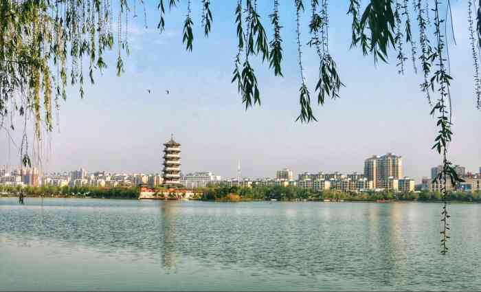 北湖生态公园-"柘城的容湖还有一个名字—北湖,不知道从何.