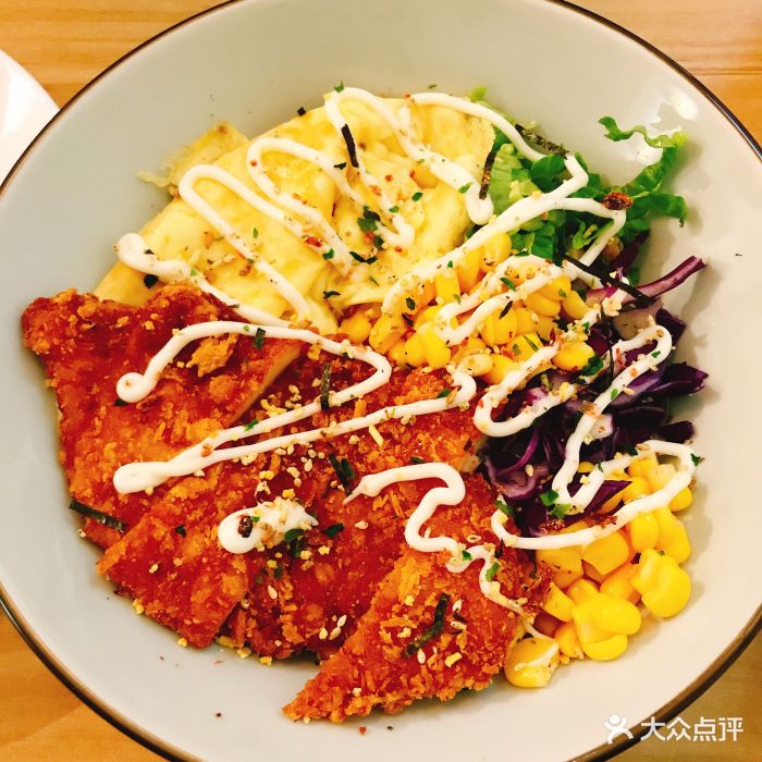滑蛋芝士鸡排饭