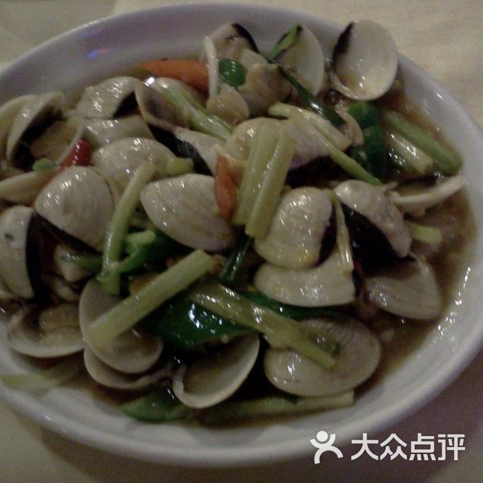 潮膳海鲜砂锅粥姜葱炒白沙贝图片-北京小吃-大众点评网