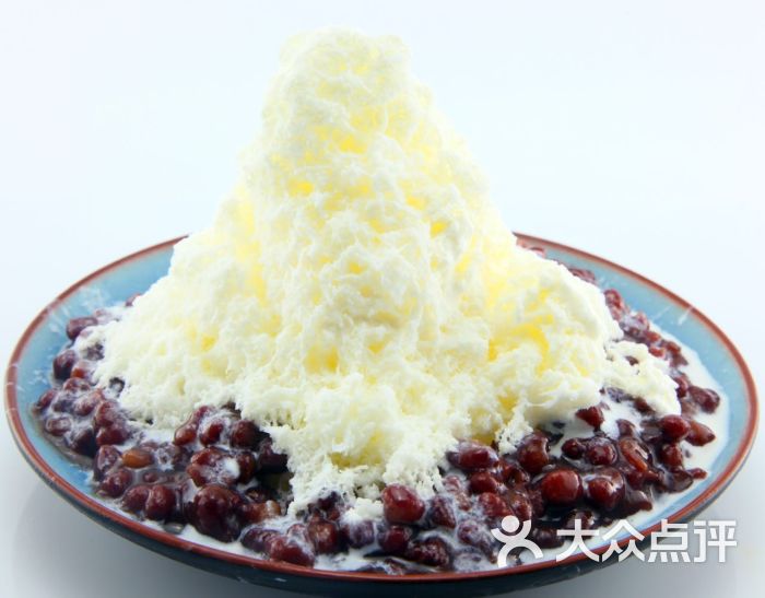 红豆牛奶冰
