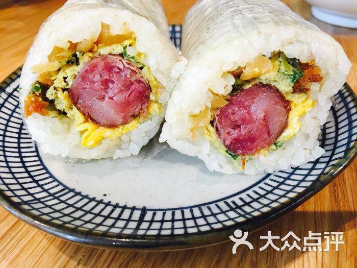 香肠葱鸡蛋饭团