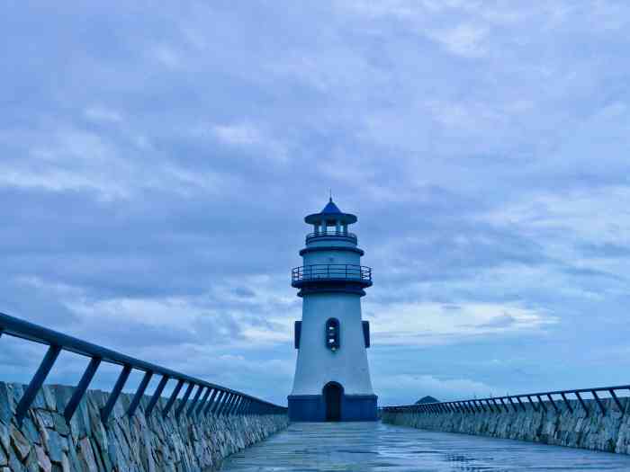 海滨泳场灯塔-"海滨泳场灯塔—珠海情侣南路这里!珠海