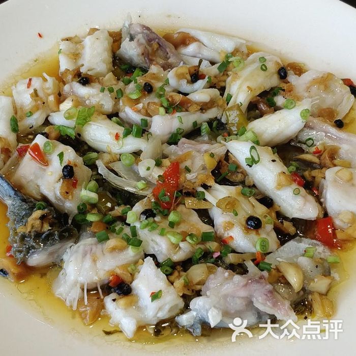 八大菜煮酸菜豉汁蒸鱼骨图片-北京粤菜-大众点评网