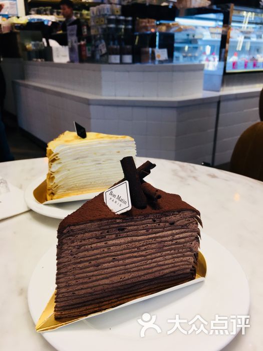早安巴黎(黄金城道店)巧克力千层蛋糕图片 第2张
