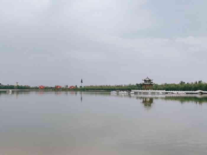 同洲湖南湖景区-"位于陕西渭南大荔县城区的同洲湖,.