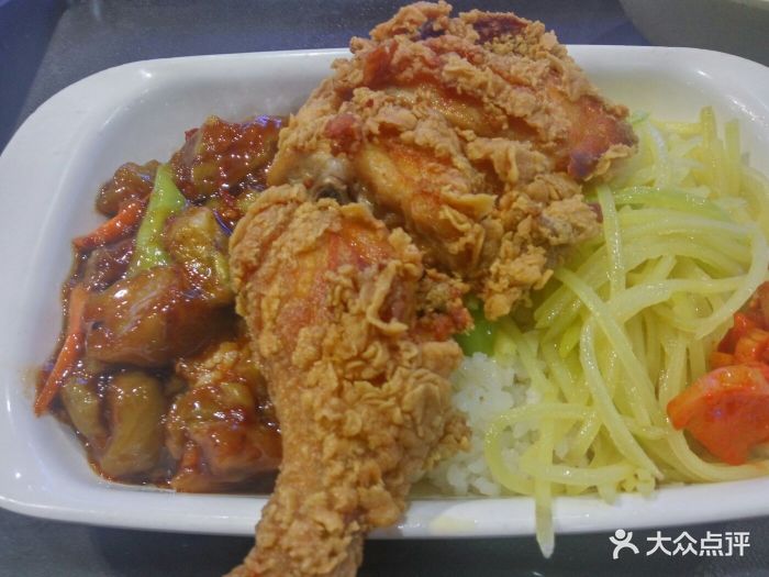 味道家烤肉饭双拼饭(新玛特中街店)鸡腿饭图片 - 第2张