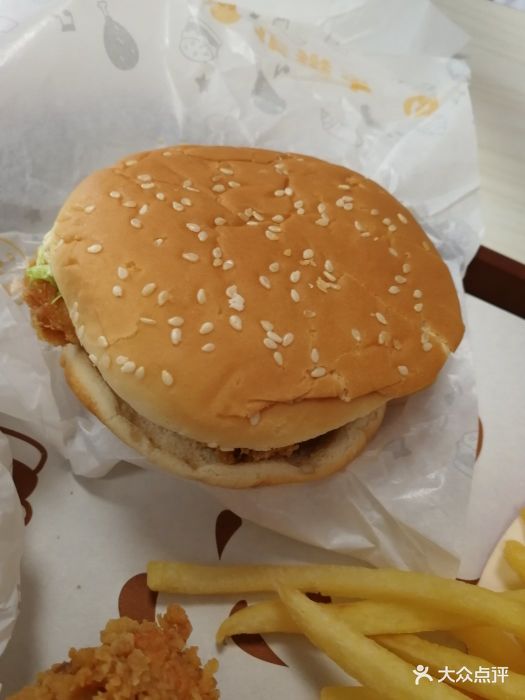 香辣鸡腿堡