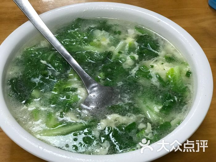 省直机关四食堂青菜豆腐蛋花汤图片 - 第1张