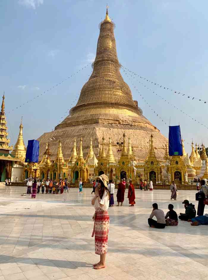 瑞光大金塔-"大金塔缅甸的标志性建筑,远远的望去金碧